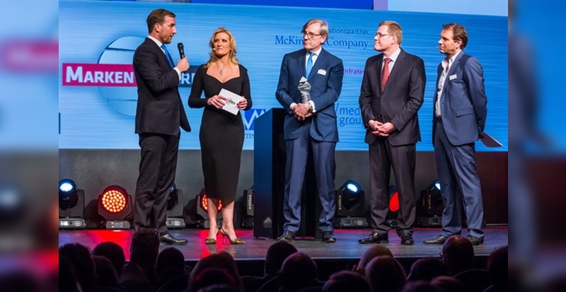 Helge von Fugler (Geschäftsführender Gesellschafter EBIKE), Claudia Kleinert, Wolfgang Momberger (Geschäftsführender Gesellschafter EBIKE), Christian Thunig (Mitglied der Chefredaktion absatzwirtschaft), Peter Rütten