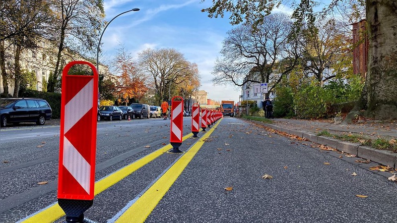 Mit Pop-Up-Radwegen will der ADFC Wege zu einer besseren Radinfrastruktur weisen.