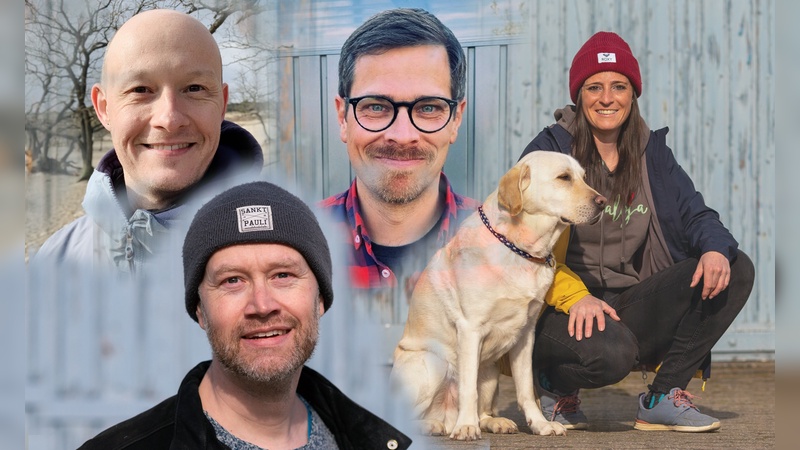 Henning Stein (oben links), Peter Hundert (unten links), Florian Fischer (oben mitte), Lena Weber (oben rechts Henning Stein (oben links), Peter Hundert (unten links), Florian Fischer (oben mitte), Lena Weber (oben rechts
