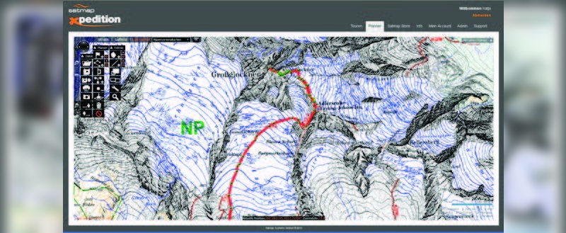 Xpedition von Satmap bietet einfache und schnelle Tourenplanung.