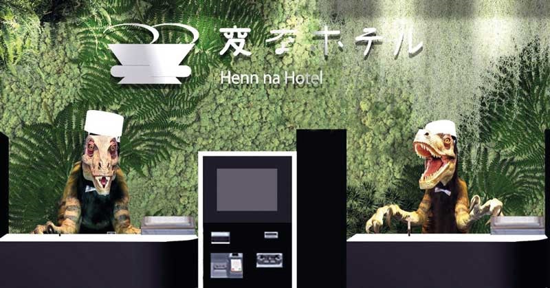 Japan: Im Henn-na Hotel wird der Gast von Robotern begrüßt.