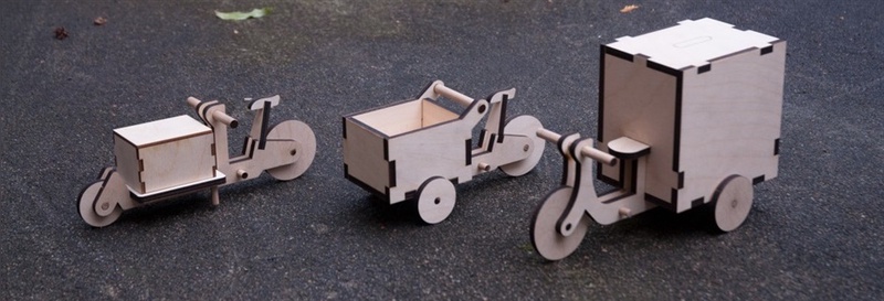 Miniatur-Cargobike als Geschenk- und Werbeartikel