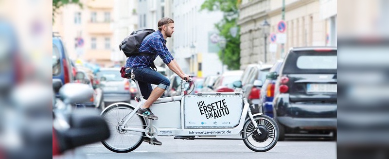 "ich ersetzte ein auto" - Piloprojekt zur Nutzung von Elektrolastenräder in der Stadt