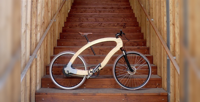 Holz statt Metall - so das Motto beim Wood eBike