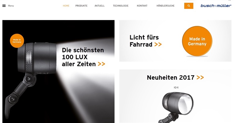 Modern und aufgeräumt: der neue Webauftritt von Busch und Büller