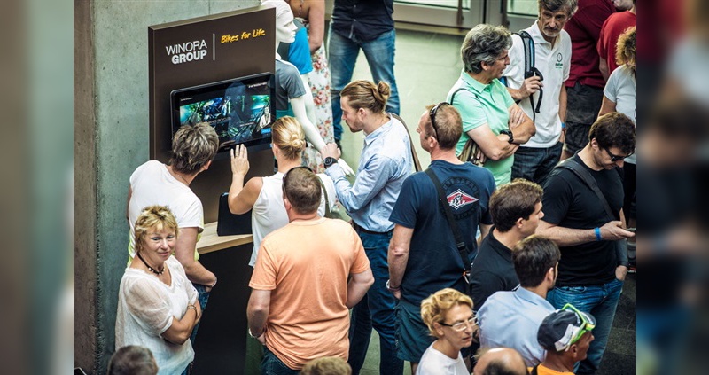 Das Dealer Center war beim Haibike-Launch in Schweinfurt oft dicht von den Handelspartnern umlagert.