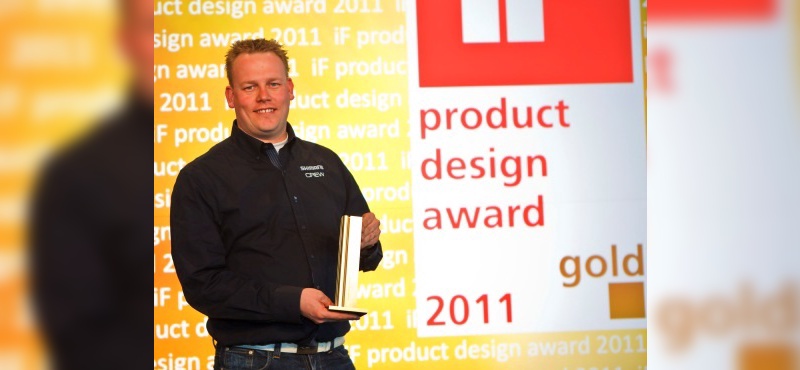 Den Award nahm Evert-Jan Haarhuis, Product Coordinator Shimano Europe B.V.,  entgegen.