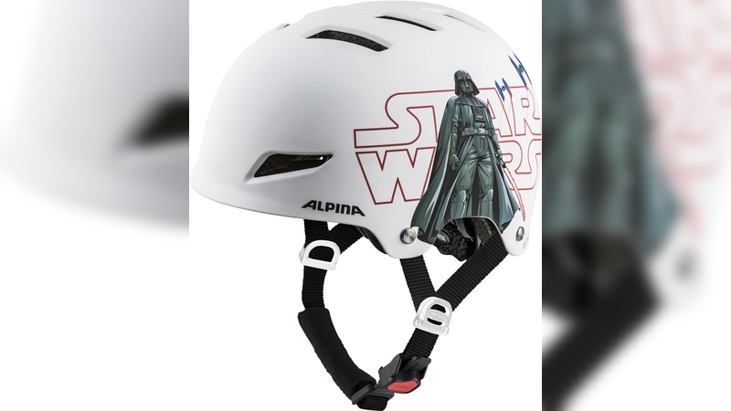 Disney-Motive auf Helmen von Alpina.