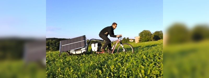 Ondra Veltrusky auf dem Kreidler-MTB