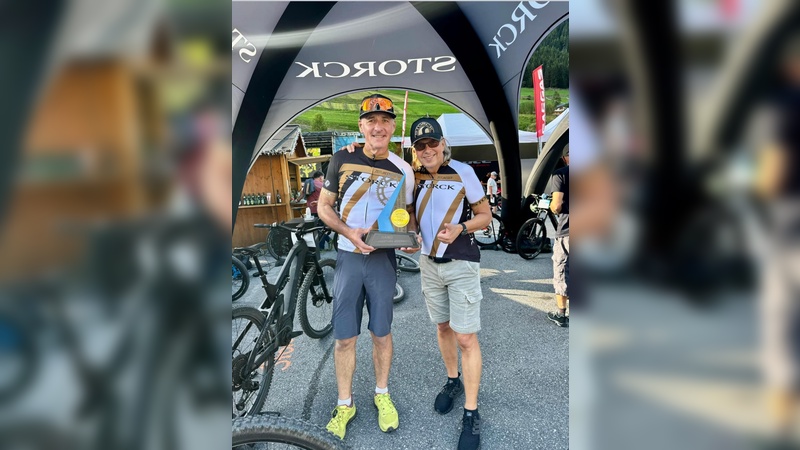 Dirk Sandrock (links) wurde Weltmeister bei der Jedermann-E-Bike-WM in Ischgl. Markus Storck (rechts) erreichte den 7. Platz in der Gesamtwertung.