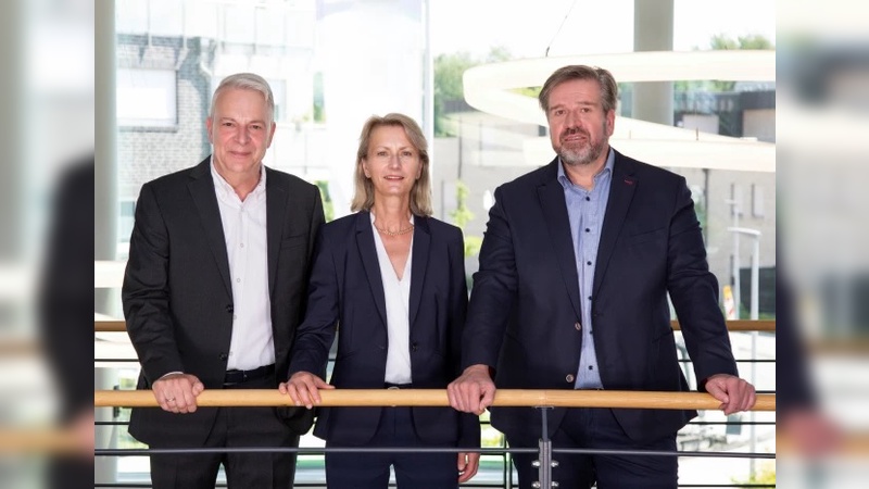 Vorstands-Trio Ammerländer Versicherung: v.l.: Gerold Saathoff, Christine Lühr-Boekhoff, Axel Eilers