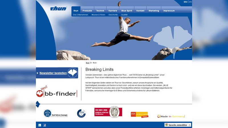 Thun Webseite