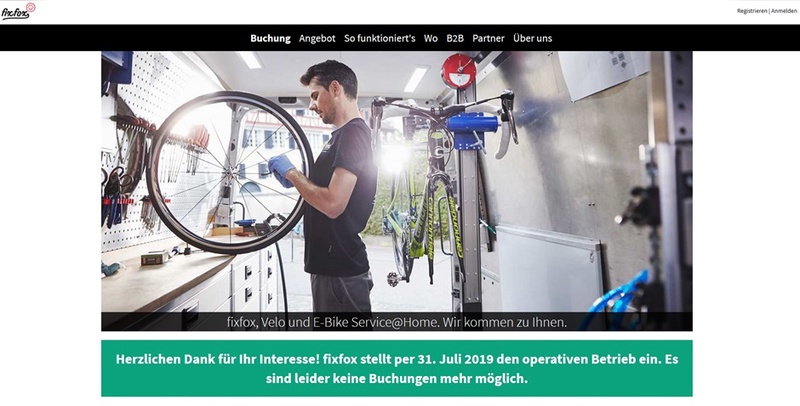 Ende Juli ist bei Fixfox Schluss. Ende Juli ist bei Fixfox Schluss.