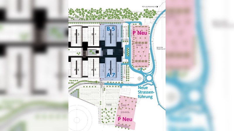 So sieht der Ausbau des Friedrichshafener Messegeländes auf dem Plan des Architekten aus.