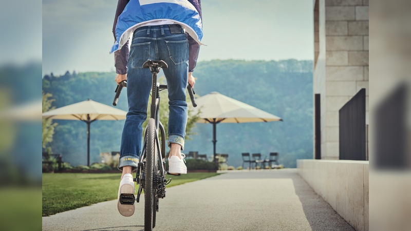 Bike-Jeans sind eine Spezialität von Alberto, die die Marke in der Fahrradszene besonders bekannt gemacht hat.