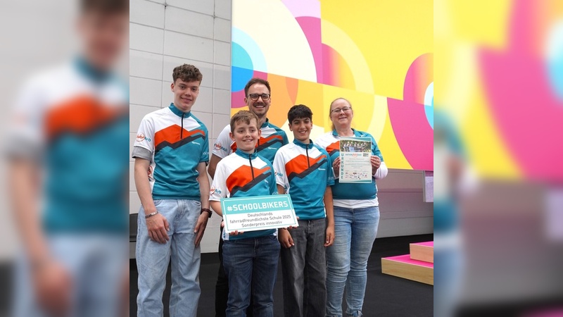 Foto: AktionfahrRAD - Deutschlands fahrradfreundlichste Schule kommt aus Eisenfeld in Bayern. 