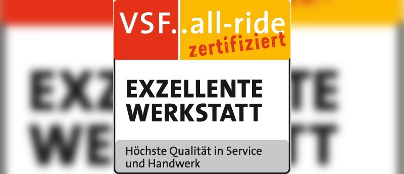 VSF.all-ride-Werkstatt wird in die Schweiz exportiert.