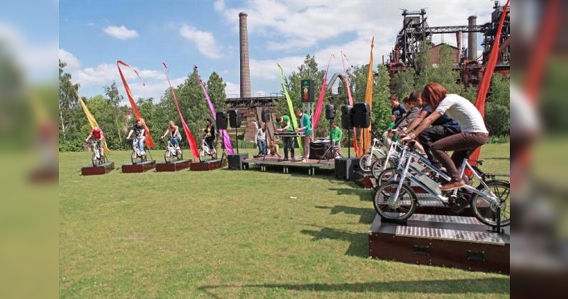 Kreidlers Muskelkraftwerk im Einsatz