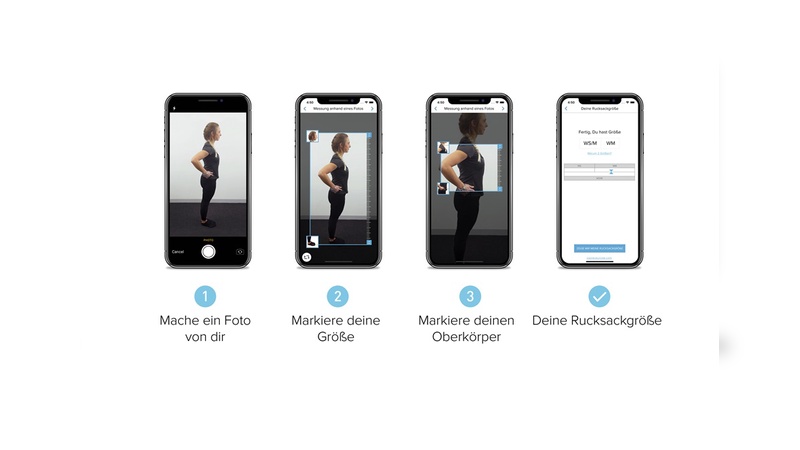 Körpervermessung via App - PackSizer 2.0 Körpervermessung via App - PackSizer 2.0
