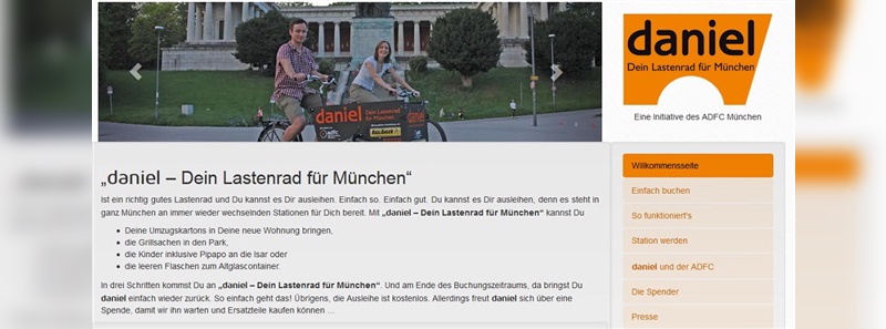 Die virtuelle Heimat des Lastenrads "Daniel"