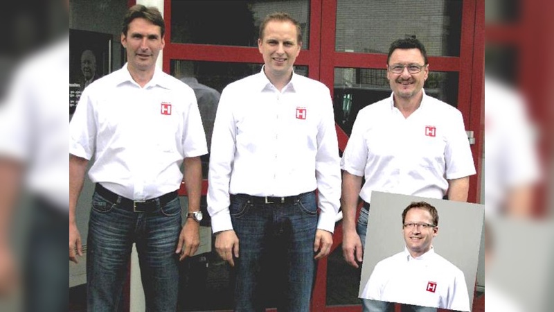 (v.l.): Mike Ehling, Jens Stahlschmidt, Rolf Häcker und eingeklingt Christian Wölbern