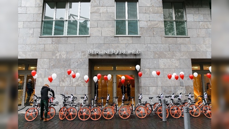 Mobike feierte im November in Berlin Deutschland-Premiere.