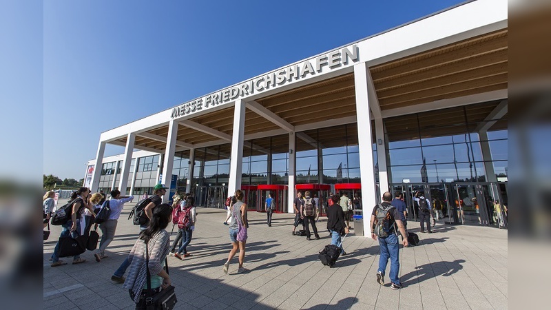 Eingang Ost der Messe Friedrichshafen