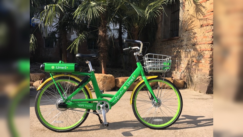 Lime will auch mit E-Bikes die Praesenz in den Staedten steigern.