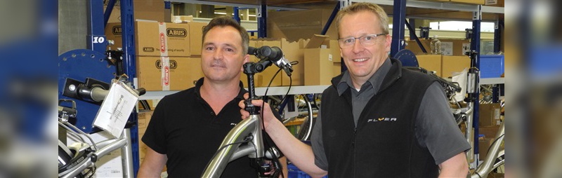 Chef-Entwickler Ivica Durdevic und CEO Simon Lehmann haben bei Flyer-Anbieter Biketec ehrgeizige Pläne.