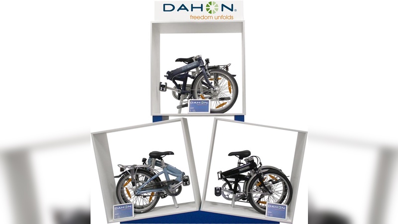 Präsentationsregal für Dahon-Falträder
