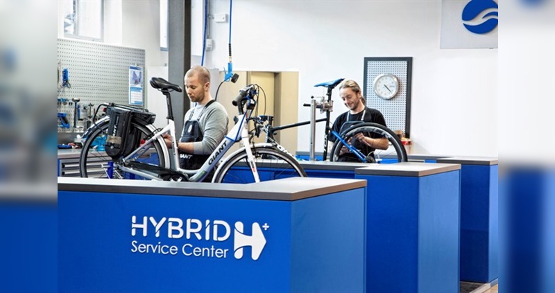 Das Hybrid Service Center von Giant Deutschland