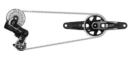 Foto: Sram - Mit geringer Bandbreite und kurzem Käfig kommt der «XX DH»-Antrieb sehr kompakt daher - und lässt sich nach Stürzen auch zum Teil reparieren.