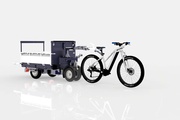 Emissionsfreie Logistik mit dem Pick-Up-Anhänger auf der letzten Meile: K-Ryole mit Akkus von PELLENC.
Foto: K-Ryole
