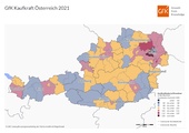 Kaufkraft in Oesterreich im Jahr 2021