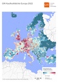 Kaufkraftdichte Europa für das Jahr 2022