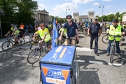 Der ADFC München mit dem 1. Vorsitzenden Andreas Groh ruft zur Fahrraddemo auf.