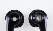 X9 Trigger Schalter - links die alte Lösung, rechts das Kugellager