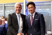 Bernhard Lange und Taizo Shimano