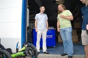 Hofreiter mit HP-Velotechnik-Geschäftsführer Paul Hollants (links)