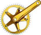 All City 612 Track Cranks Gold