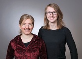 Hannah Eberhardt (links), Projektleiterin, und Anna Gering (rechts), Verkehrsplanerin 
