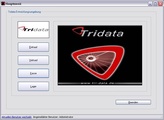 Hauptmenü der Software "Tribike"