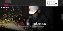 Homepage der BMZ Group