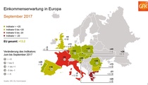 Einkommenserwartung in Europa: