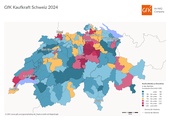 Kaufkraft für die Schweiz im Jahr 2024