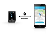 Die Bluetooth-Verbiindung zwischen Kiox und Smartphone wird stabilisiert. 