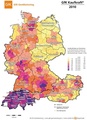 Regionale Kaufkraftverteilung in Deutschland, Österreich und der Schweiz