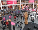Eurobike-Award: Ausstellung der Gewinner im Rahmen der Leitmesse im Foyer.