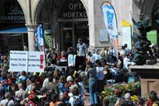 Stefan Herrmann war einer der Redner bei der Biker-Demo in München