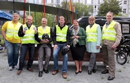 Parlamentarische Staatssekretärin Ursula Heinen-Esser (CDU/CSU),  Daniela Wagner MdB (B90/Die Grünen),  Götz Müller, Direktkandidat für den Deutschen Bundestag der CDU (Berlin Friedrichshain-Kreuzberg)